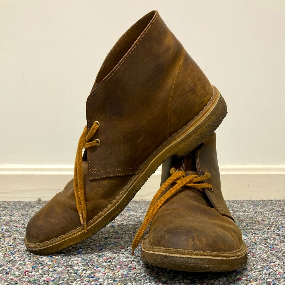 Clarks Desert Boots in Beeswax Leather Sz 10.5-11